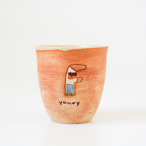 【AOBA POTTERY】 カップ yummy アルファベットくん(F)