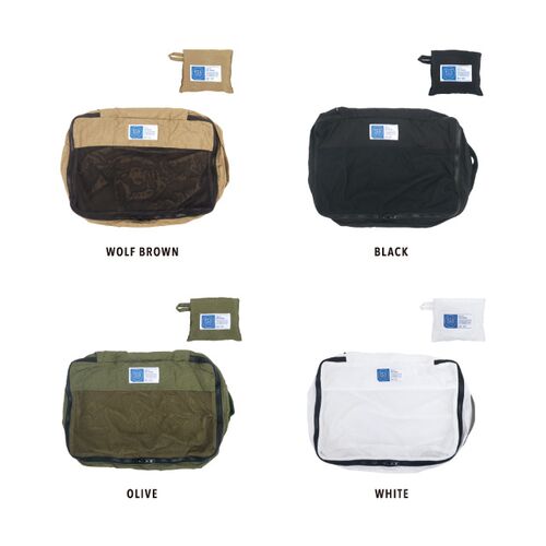 【POST GENERAL】 PACKABLE PARACHUTE NYLON PACKING BAG L トラベルバッグ(WOLF BROWN)