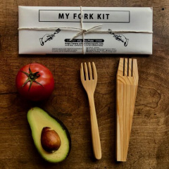 【URBAN OLE ECOPARK】 MY FORK WHITTLING DIY KIT フォークキット ヒノキ