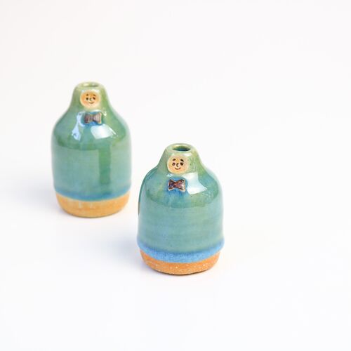 【AOBA POTTERY】 一輪挿し 紳士 カラフル