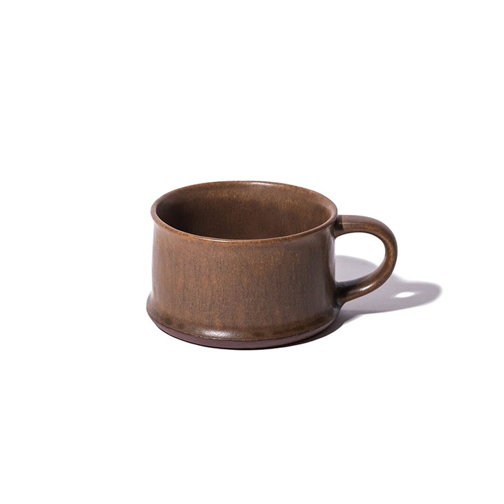 FLATTY MUG 瀬戸焼マグカップ(BROWN)