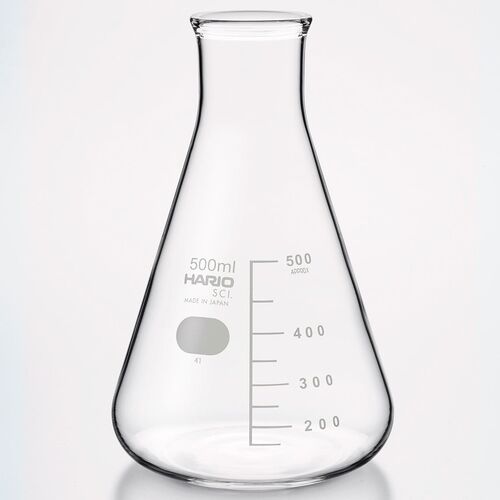 【HARIO】 三角耐熱フラスコ 500ml