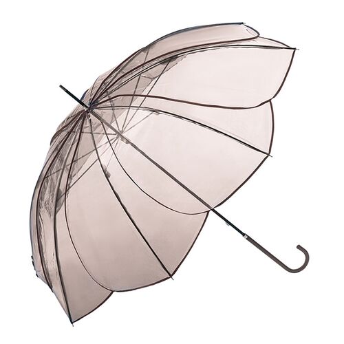 【because】 Clear Umbrella Coloer Piping BEー52009