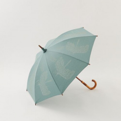 長傘｜【392 plus m】 TC Parasol Long bird 晴雨兼用(03 GRAYISH GREEN)