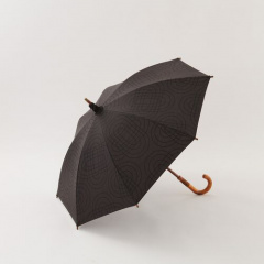 長傘｜【392 plus m】 TC Parasol Long geometric 晴雨兼用(02 BLACK)