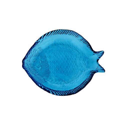 Rubbing Glass プレート フィッシュ S