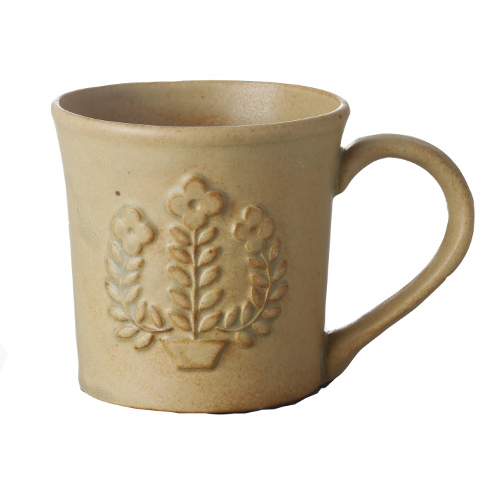 【クラフトマンハウス】 イエローフラワー マグカップ