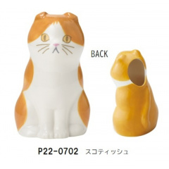 フラワーベース＆ペンスタンド ネコ(スコティッシュ)