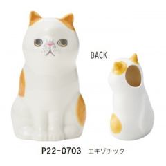 フラワーベース＆ペンスタンド ネコ(エキゾチック)