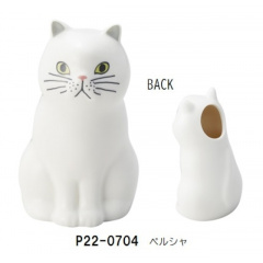 フラワーベース＆ペンスタンド ネコ(ペルシャ)