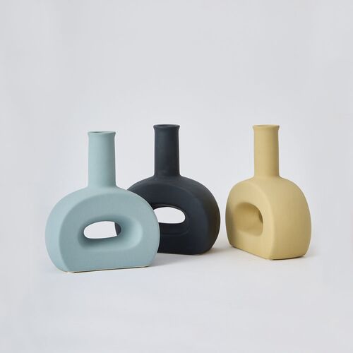 【shesay】 Horn Please MADE PORCELAIN アトレ ワイド フラワーベース
