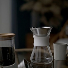 【Simply HARIO】 Glass Coffee Maker(S-GCM-40-W)