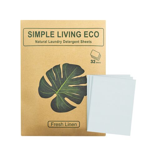 【SIMPLE LIVING ECO】 フレッシュリネン 洗濯洗剤シ－トタイプ(フレッシュリネン)