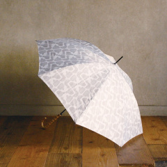 【ALCEDO】 バード 晴雨兼用長傘(ライトグレー)