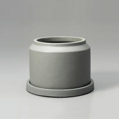 【TRONCO】Ciment Pipeーsmall セメントの鉢(L.Gray)