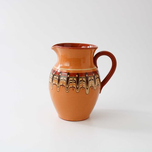 ピッチャー｜【Troyan Pottery】 Tradtional Series 1L No.198 【ブルガリア製】(イエロー)