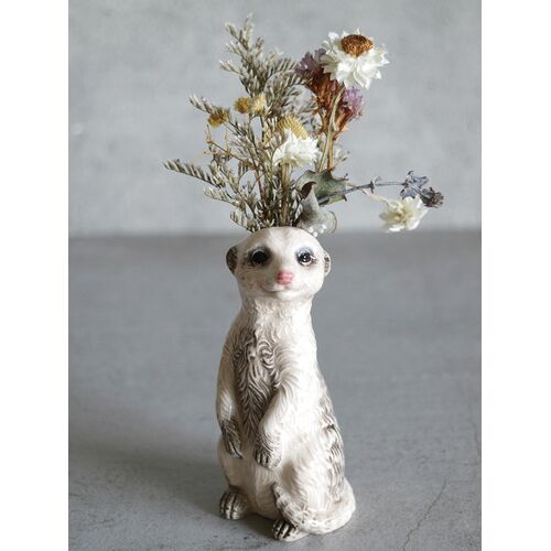 フラワーベース ANIMAL VASE B(Meerkat)