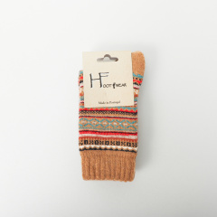 ソックス｜【HFOOTWEAR】 FAIR ISLE ウール混 2023年 【ポルトガル製】(BEIGE)