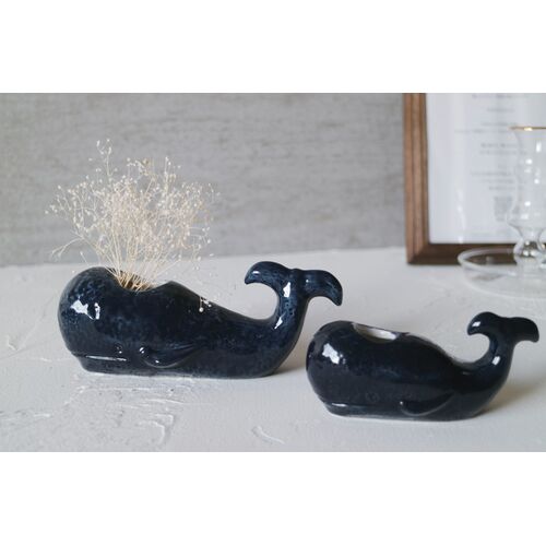 フラワーベース ANIMAL VASE Whale (S)