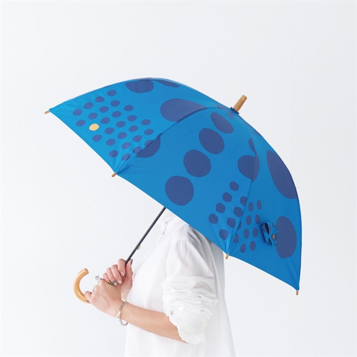 【392 plus m】長傘 晴雨兼用 PU 55cm マル Q270