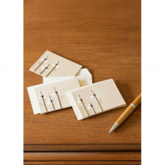 【People Tree】 グリーティングカード 手漉き紙のフラワーミニグリーティングカード（3枚セット）(209050)