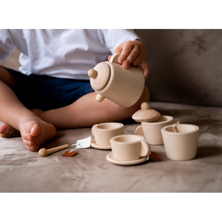 木のおもちゃ｜【PLANTOYS】 TEA SET ティーセット