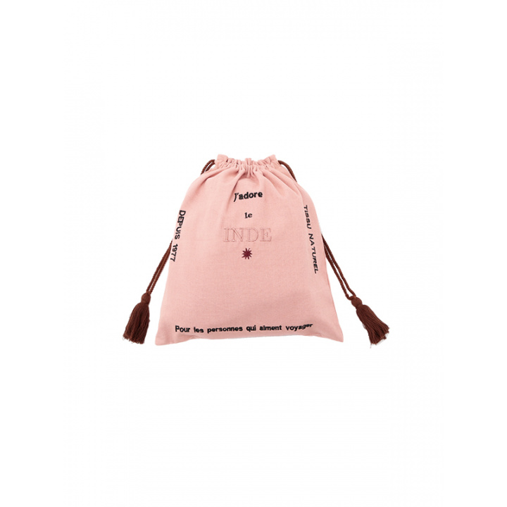 【artipur COTTAGE】 刺繍巾着 EMBROIDERY SERIES ヴォヤージュシリーズ