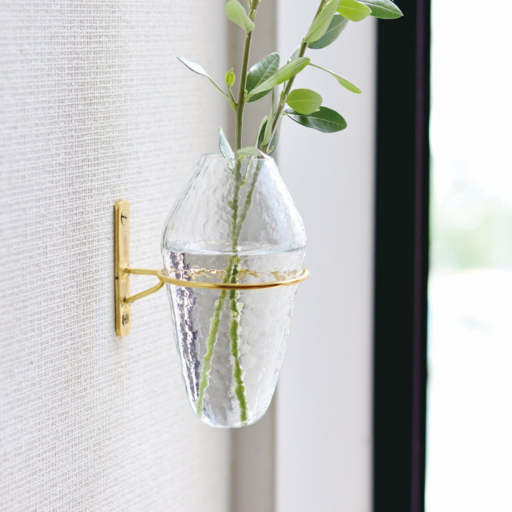 【in bloom】 インブルーム ウォールリサイクル ガラスベース フラワーベース