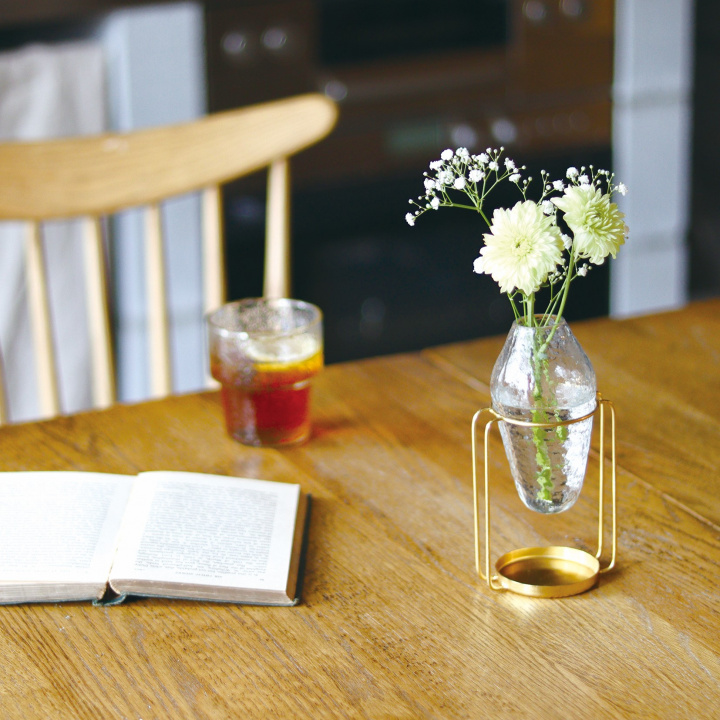 【in bloom】 インブルーム スタンド リサイクルガラスベース フラワーベース