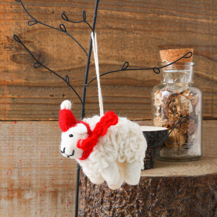 【PACHAMAMA】 X'MAS DECORATIONS フェアトレード A(COSY SHEEP)