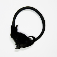 ヘアゴム｜【BIBMILK】 CAT PONY SYO-015 【韓国製】(BLACK)
