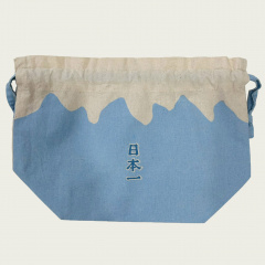 【ANDPACKABLE(R)】 巾着袋 PO ランチ巾着 YDー22128(BL/富士山)