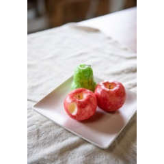 【ひいらぎキャンドル】 果物のキャンドル りんご(かじりかけのりんご)