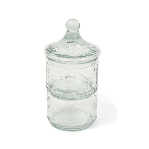 Scenery vase シナリーベース リサイクルガラス 2段 キャニスター