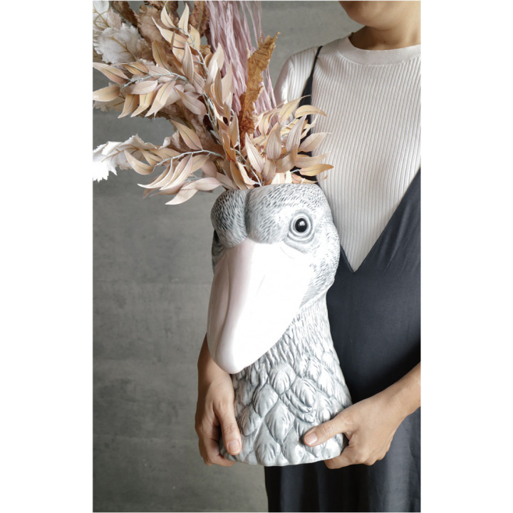 フラワーベース ANIMAL VASE Animal Big Boss Shoebill(ハシビロコウ)