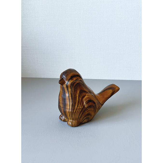 welms. オブジェ Wood grain Object Bird