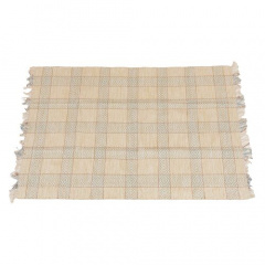 【Ne WORKS】 -NuanceCheck- Floor Rug フロアラグ 130×190cm(Lt.BLUE)
