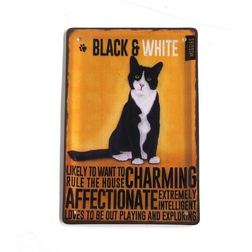 Cat Post card メタルポストカ－ド A(BLAK＆WHITE)