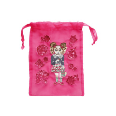 巾着ポーチ｜【Nathalie Lete】 Organdy Drawstring pouch ナタリーレテ(Dog/510815)