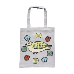 トートバッグ｜【松尾ミユキ】 Embroidery Tote bag Matsuo Miyuki(Bird 02/110515)