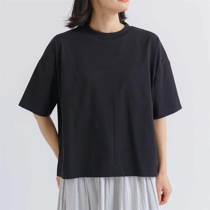 【M.M.O】 接触冷感オーバーサイズTシャツ(07ブラック)