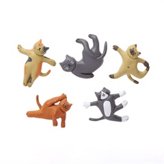 【KIKKERLAND】 CAT YOGA MAGNET