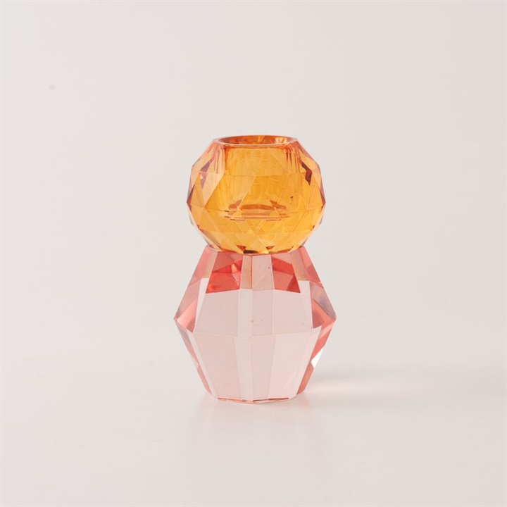 【BOLTZE】 Kolloni キャンドルホルダー 暖色(オレンジ×ピンク)