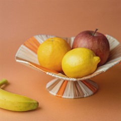 【amabro】 WIRE FRUIT BOWL(Brown×Orange)
