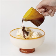 【amabro】 2TONEミニピッチャー(Amber×White)