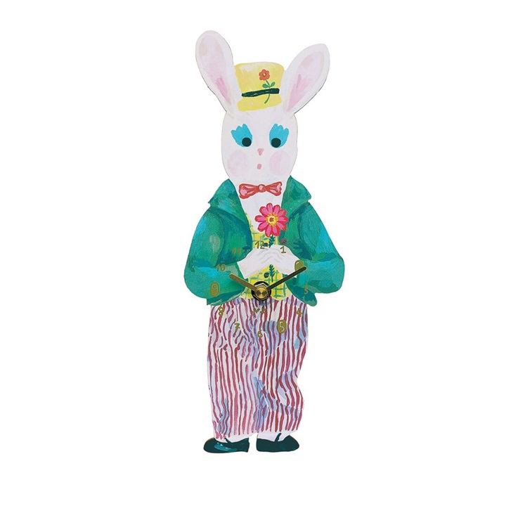 【Nathalie Lete】 Diecut clock Animal 2