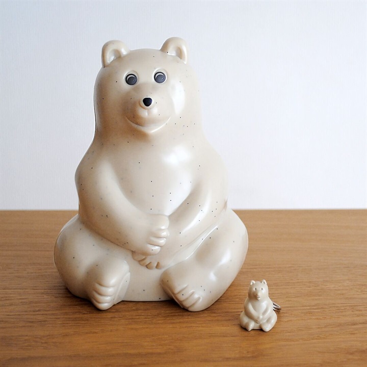 PALASET】 貯金箱 シロクマ｜てんとてん｜インテリア雑貨・食器