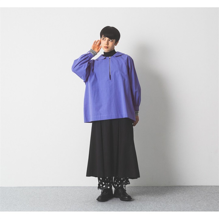 【Cion】 コットンプルオーバーブラウス