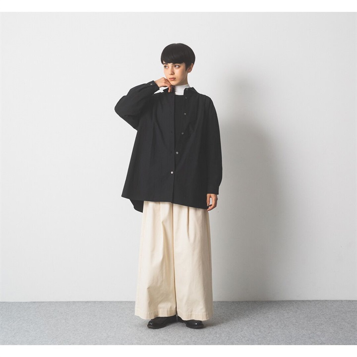 【Cion】 コットンコーデュロイワイドパンツ