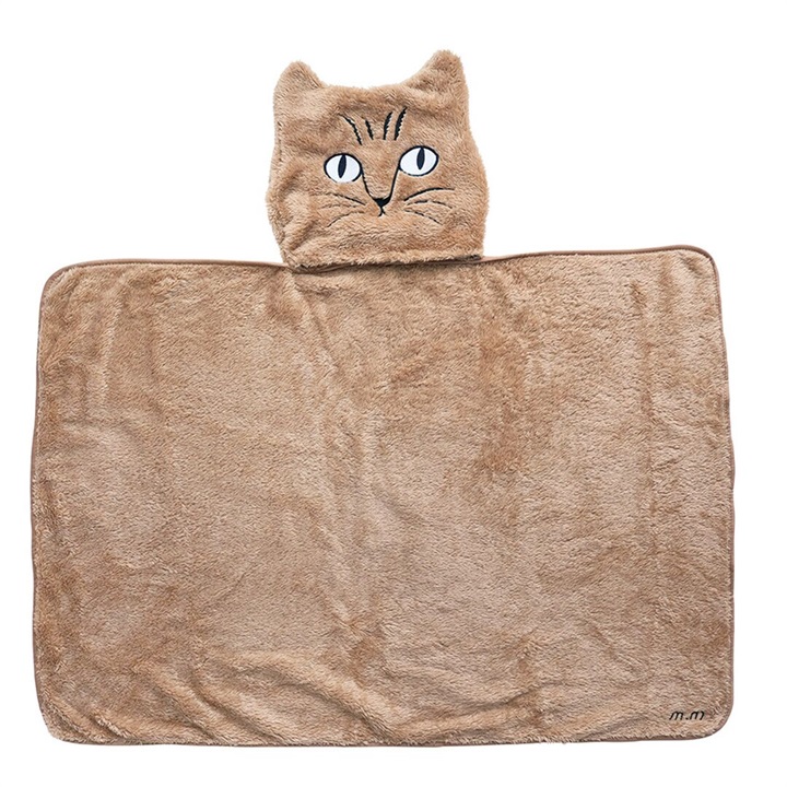 【松尾ミユキ】Cat Face Blanket キャットフェイスブランケット